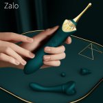 ZALO BESS G-spot Vibrator Exquisite Soft Silicone Clitoral Stimulation Usb Double Motor Retro Massager Adult Sex Toys for Women