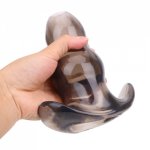 Hollow Anal Plug Silica Butt Plug Dilator Enema Soft Speculum Prostate Massager Anal Sex Toys for Gay Women/Men Adult Products