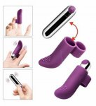 Silica Gel Recharge Bullet Finger Vibrating Egg Vibrator for Women Appliance Masturbator Sex Toys Supplies Clitoris Stimulator