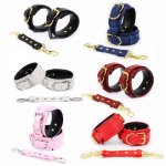Adjustable Leather Sex Handcuffs Ankle Cuff Bondage Kit BDSM Wrist Restraints Slave Shackles Cosplay Erotic  Sex Tools For Women