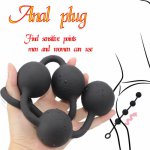 49*5cm Long Anal Beads Silicone Butt Plug Sex-Toys For Adults Erotic Anal Sex Toys For Woman Male Prostate Massage Anus Buttplug