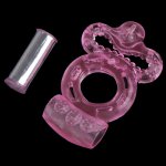 New Men Jelly Vibrating Sex Toys Lasting Ring Finger Vibration Sex Adult Adjustable Adult Toys Tools Vibrator Stimulator