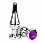 Butt Plug Prostate Massage Sex Toys for Women and Men Stainless Steel With Diamond Metal Anal Plugs Adult Product