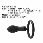 OLO Silicone Lock Ring With Anal Plug Soft Prostate Massager Butt Plug Erotic Silicone Anal Protector Sex Toys For Gay