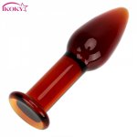 Ikoky, IKOKY Erotic Toys Adult Products Dildo Sex Toys for Men Women Anal Sex Toys Crystal Butt Plug Glass Anal Plug Prostate Massager