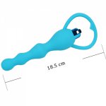 OLO Erotic Products Anal Beads Vibrator Sex Products 2 Colors Silicone Dildo Waterproof Anal Sex Toys