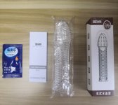 Transparent Dildo Penis Sleeve Extender Enlarger Reusable Condom Sex Toys For Men Penis Cock Extender Enhancer Delay Ejaculation