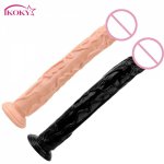 IKOKY Crystal Jelly Dildo Big Size Suction Cup Anal Dildo Realistic Penis Sex Toys for Woman Artificial Penis G-Spot Simulation