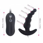 Anal Vibrator Butt Plug Clitoris10 Speed Anal Beads Stimulator Female Masturbation Male Prostate Massager Sex Toy for Adult