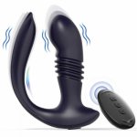 Anal Vibrator Butt Plug Massager Telescopic Couple Shock Stretching Vibration Massage For Men And Women's Adult Masturbation