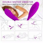Rechargeable Dual Vibrator Egg Bullet Dildo Sex Toy For Adult 18 Female Vagina Vibrators For Women Masturbators Sex Shop