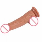 Sex Product Female Masturbation Dildo Waterproof Silicone Simulation Male Penis Dick Suction Cup Realistic Flexible Dildo Cock.