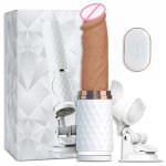 Automatic Telescopic Dildo Heating G-point Female Masturbator Vibrator Sex Machine Realistic Penis Big Dick Adult Sex Toys