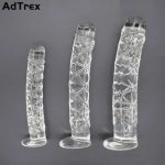 Crystal Pyrex Glass Dildo Anal Plug Artificial Penis G Spot Vaginal Simulator Masturbator Adult Sex Toys for Man Woman