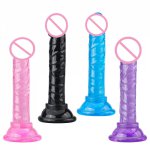 Jelly Dildo Realistic With Suction Cup Anal Extender Artificial Fake Penis Anal Plug Prostate Massager Erotic Sex Toys For Adult