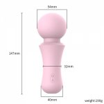 Magic Wand Vibrator Big Flexible 360 Head Magic Massage G-Spot Stimulation Adult Products Masturbation Fidget Sex Toy For Women