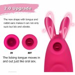 G-spot Clitoral Sucking Silicone Vagina Mini Sucker Waterproof Licking Tongue Vibrators Sex Toy With 10 Modes For Women Couple
