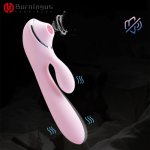 Female Vibrator Vagina Sucking G-Spot Silicone Dildo Clit Stimulator Erotic Sex Toys Oral Women's Masturbator Adult Products