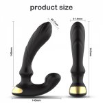 Thumping Male Prostate Massager Anal Butt Plug Vibrators for Men Masturbator Remote Control Dildo Vibrator Sex Toys for Woman