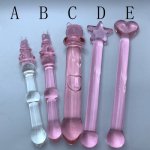 New Glass Dildo Artificial Big Penis Crystal Anal Ass Butt Plug Prostate Massage Masturbate Sex Toy for Adult Women Masturbator