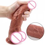 Realistic Dildos Skin Feeling 8.26 Inch Dildo with Suction Cup for Hands-Free Play Body-Safe Material and Adult Sex Toys for Wom
