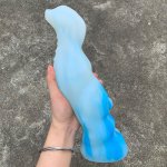 Blue Bunny soft silicone Dildo suction cup anal plug buttplug anal enorme beads erotic adult sex toys for woman men Anus Dilator