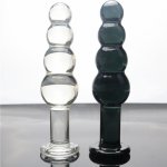 New huge double glass dildo dildo crystal anal long dildo butt plug G-spot female masturbation toy female male gay sex products