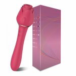 Rose Sucking Vagina Vibrator for Women 10 Mode G Spot Vibrating Masturbator Clitoris Stimulator Oral Licking Sex Toys for Cuople