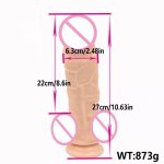 10.63 in Huge Dildo Realistic Flexible Large Penis Dick Big Dildos With Strong Suction Cup Adult Sex Products Sex Toys For Woman