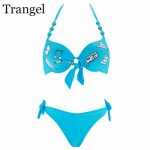 Trangel Sexy Halter Top Bikini Set 2018 New Bikini Women Print Swimsuit Female Swimwear Brazilian Bathing Suit Push Up Biquini