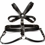 BDSM Male Lingerie Leather Body Bondage Belt Erotic Underwear Fetish Restraint Harness Strap Costumes Sex Outfits for Men Gay