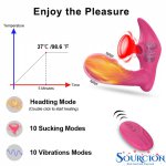 SWT Wireless Remote Control Sucking Vibrator G Spot Clit Sucker Clitoris Stimulator Dildo Sex Toys Shop for Adults Couples