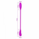Rechargeable Dual Vibrator  Double Head Jump Egg Bullet Dildo Vibrator Anal Butt Plug Adult Sex Toy For Couple