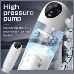 Top Quality Vibrator Masturbators AV Sucking Electric Vagina Auto Machine Sex Toys For Men Intelligent High Pressure Pump