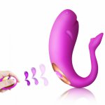 Cute Baby Whale Vibrator Jumping Egg Wireless Remote Control Mute IPX7 Waterproof 10 Frequency Gspot Massager Sex Toys for Women