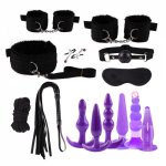 Sex Toys For Couples Exotic Accessories Anal Plug Bondage Gear Nylon Handcuffs Whip Rope Nipple Clip BDSM Toys Sex Game