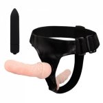 Ultra Elastic Harness Strap On Double Dildo Realistic Strapon Pants Mini Vibrator Sex Toys for Lesbian Couples Woman Sex Shop