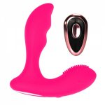 Rotating Anal Vibrator Silicone Male Butt Plug Anus Vibrating Sex Toy For Men G-Spot Stimulation Degree Prostate Massager
