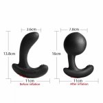 Wireless remote control Prostate Massager Vibrator inflatable anal plug inflatable vibrator sex toys for men and women
