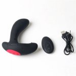 Huge Inflatable Anal Expansion Plug Prostate Massager G Spot Stimulation Wireless Remote Control Anal Vibrator Sex Toys For Men