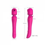 Ins, Female vibrator fidgety toy sex adult 18 vagina stimulator female sex toy masturbation sucking clitoris sucker double insertion