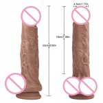 G-spot Ejaculating Dildo Realistic Squiring Male Erection Penis with Strong Suction Cup Large Thick Cock Anal Strap on Sex Toy