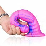 Skin Feeling Realistic Penis Soft Silicone Huge Animal Dildo with Suction Cup Female Masturbator Big Cock Sex Toys for Women