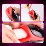 Male Masturbator Cup Vibrator for Men Silicone Automatic Heating Sucking Oral Sex Cup Adult Intimate Toys Blowjob Machine