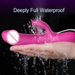 Leten, Leten Magnetic pulse automatic Thrusting Waterproof Heating Dildo vibrator for women Tongue clitoral stimulator silicone  toys
