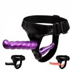 Double Penis Dildo Double Ended Strapon Ultra Elastic Harness Belt Strap On Dildo Adult Sex Toys for Woman Couples Sex Products