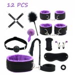 BDSM Exotic Sex Products For Adults Games Leather Bondage Kits Handcuffs Sex Toys Whip Gag Tail Plug Women Sex Accessories