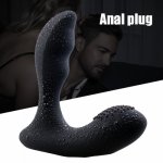 Hot Male Vibrator Sex Toys USB Rechargeable Remote Control Anal Plug 13*3.5cm L-shaped Prostate Massager sy998