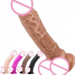 G-Spot Realistic Dildo with Strong Suction Cup Flexible Penis Harness Compatible Anal Adult Sex Toys for Women