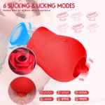 rose sex toy tongue licking G-Spot flirting Vibrator adult jumping egg clitoris massage stimulating sucking Nipple masturbators